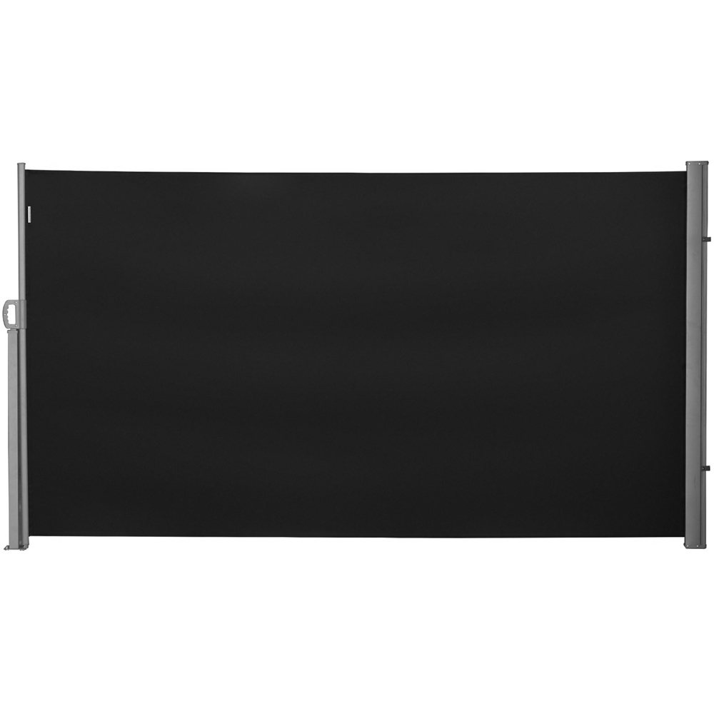 Outsunny Black Retractable Side Awning Screen 3 x 1.8m Image 2