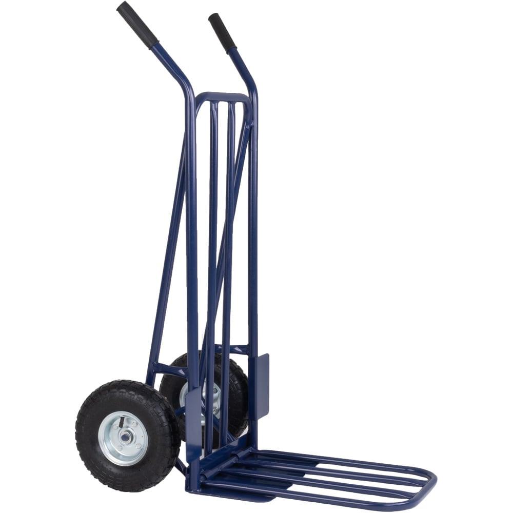 Charles Bentley Blue Folding Small Toe Plate Sack Truck 270Kg Image 1