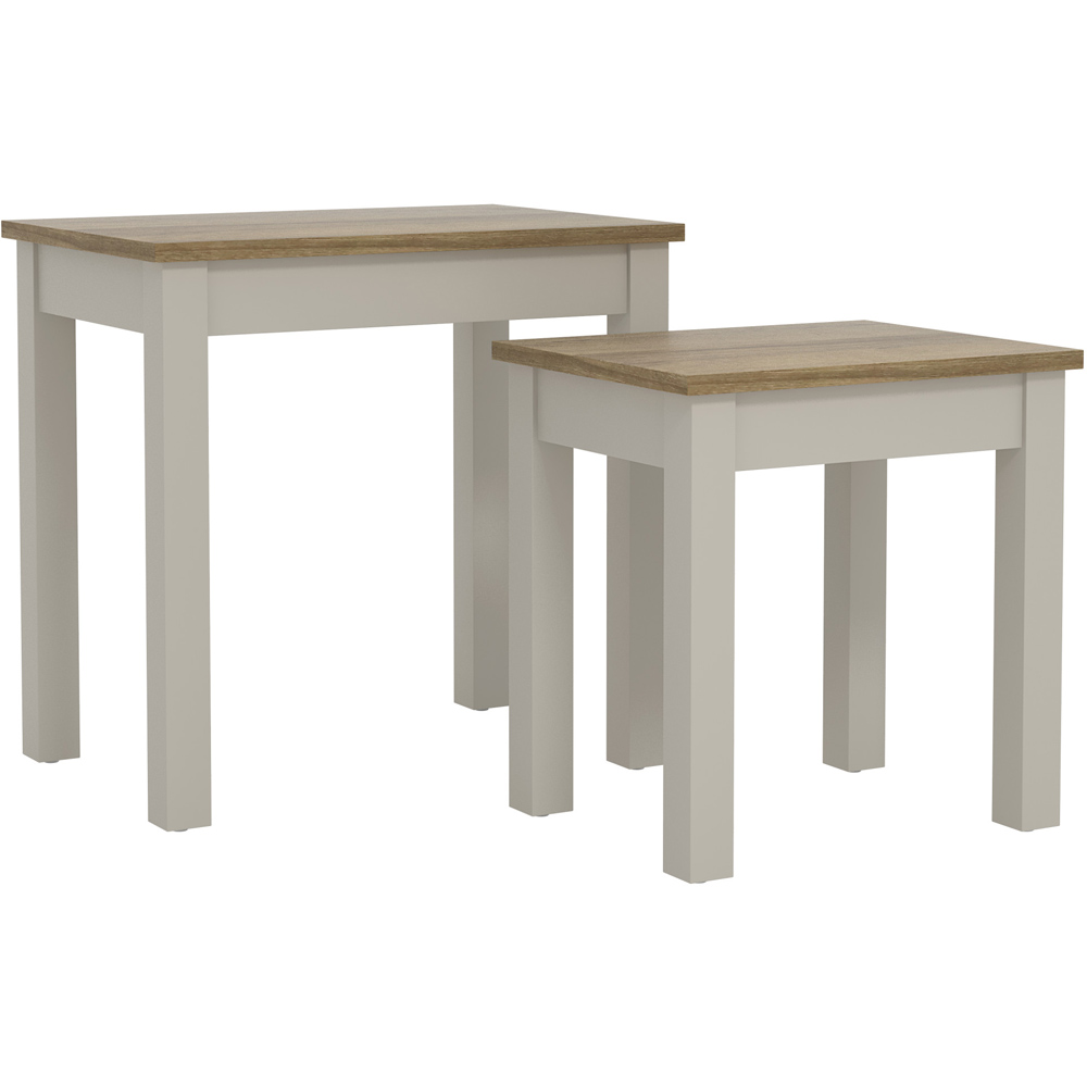 GFW Molton Light Grey Nest of Tables Set of 2 Image 5