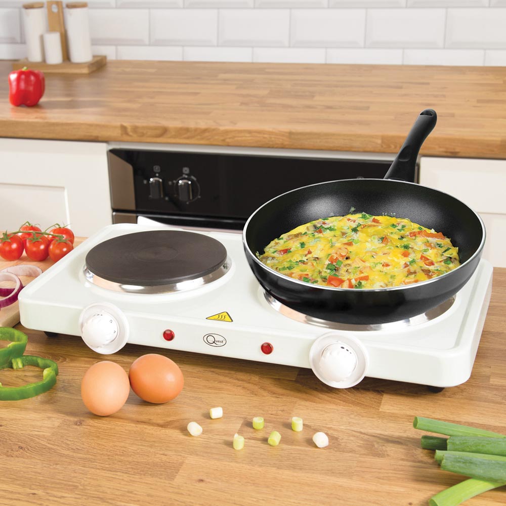 Quest Electric Double Hot Plate 2500W Image 2