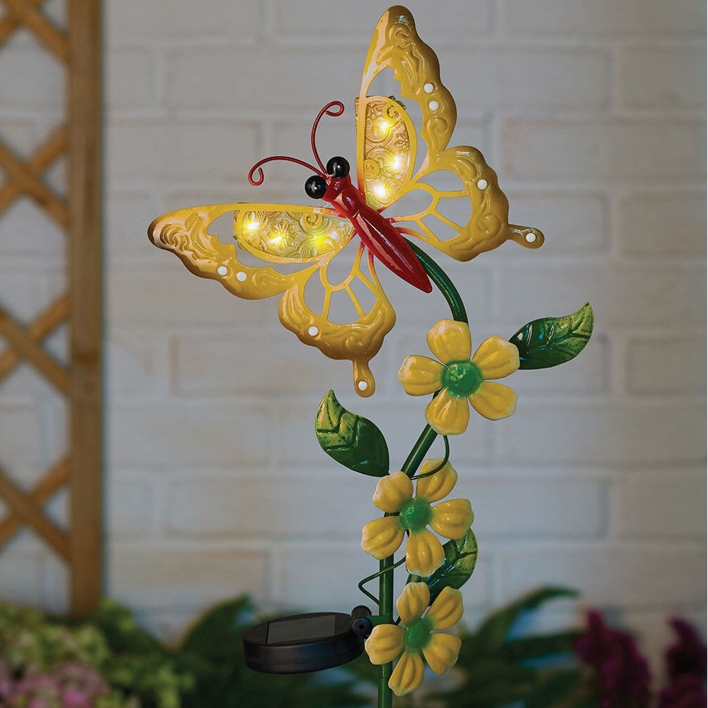 Single Butterfly Solar Stake Light in Assorted styles Image 1