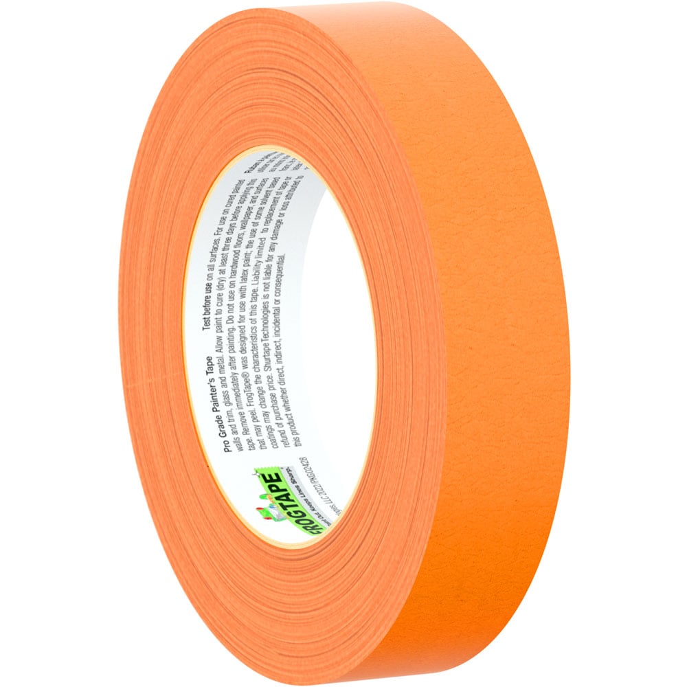 FrogTape 24mm Orange Gloss and Satin Painters Tape Image 1