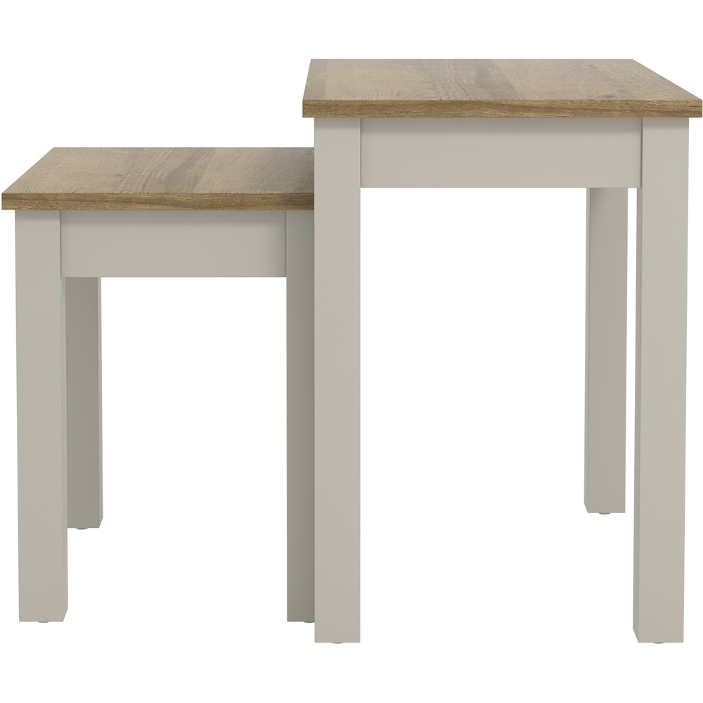 GFW Molton Light Grey Nest of Tables Set of 2 Image 4