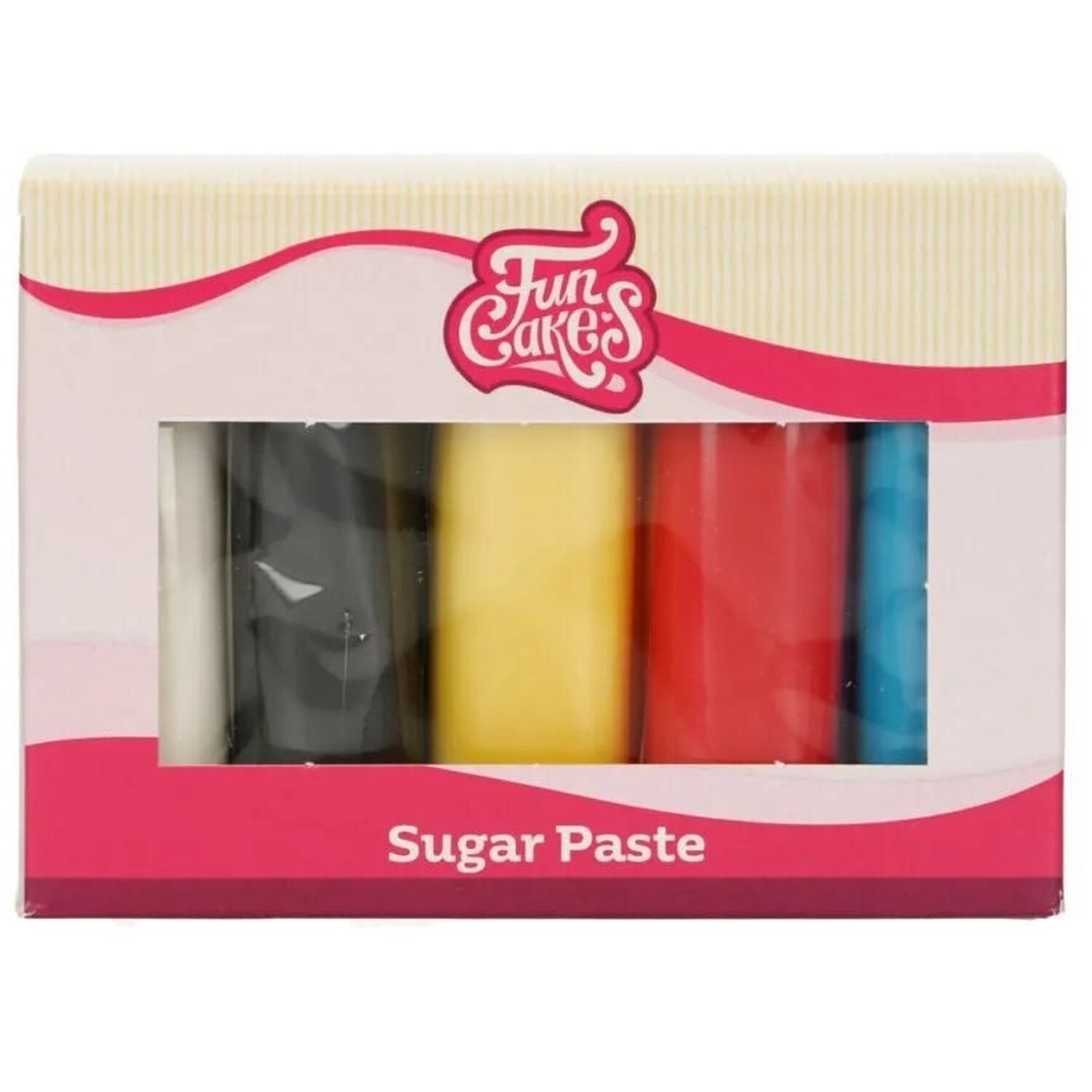 Pack of 5 FunCake Sugar Paste - Primary Colours Image 1