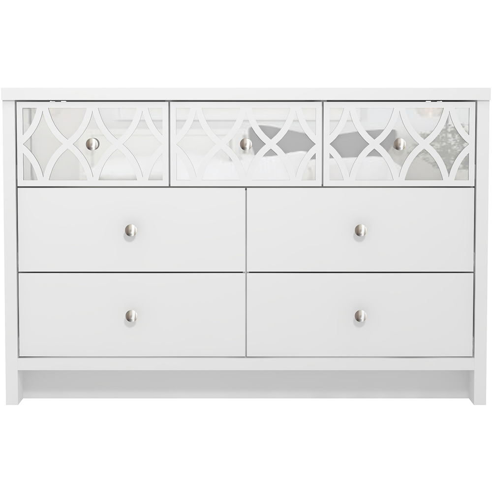 GFW Arianna 7 Drawer White Chest of Drawers Image 2