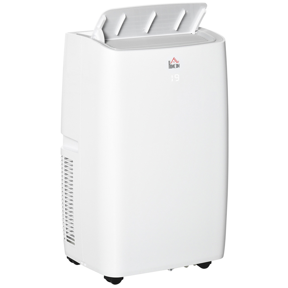 HOMCOM White 12000BTU Mobile Air Conditioner with Wheels Image 1