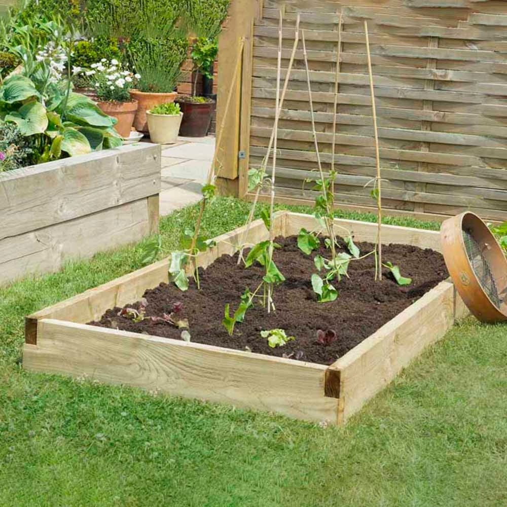Forest Garden Timber Caledonian Large Raised Bed Image 4
