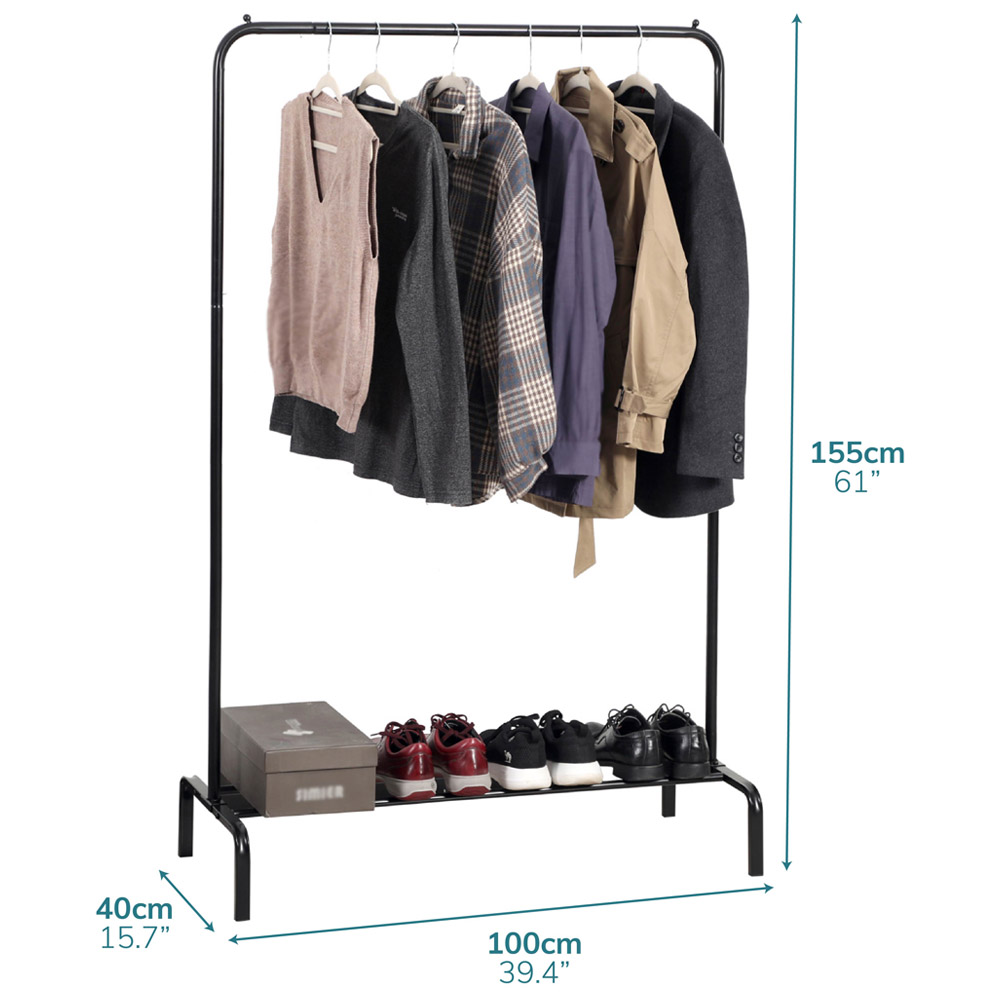 House of Home Single Clothes Rail 3 x 5ft Image 4