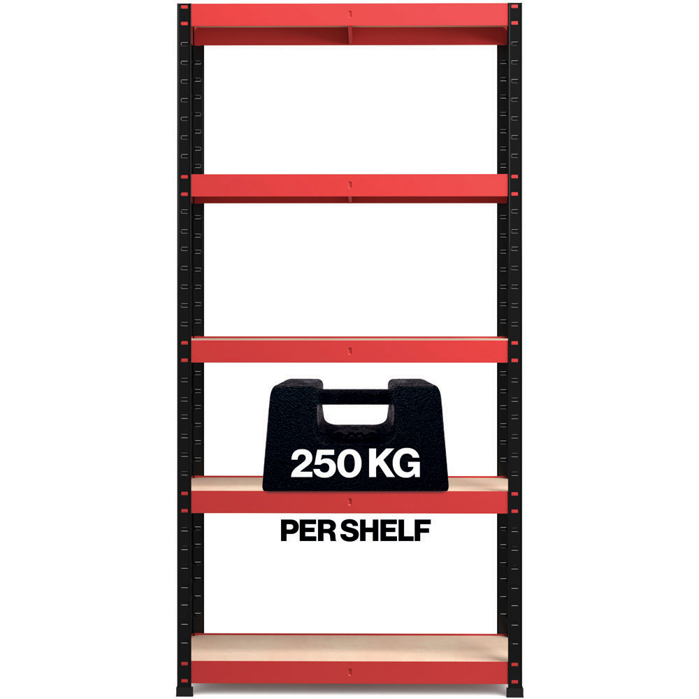RB Boss Freestanding 5 Tier Boltless Shelf Unit 250kg/level Image 4