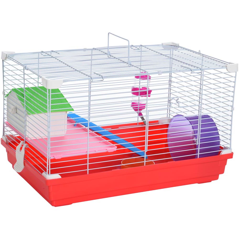 PawHut Portable 2 Storey Hamster Cage Image 1