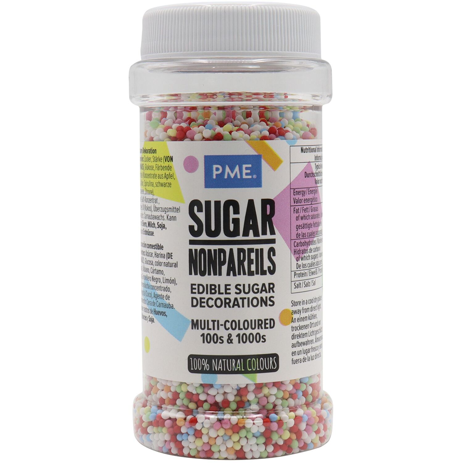 PME Sugar Nonpareils Edible Sugar Decorations Image