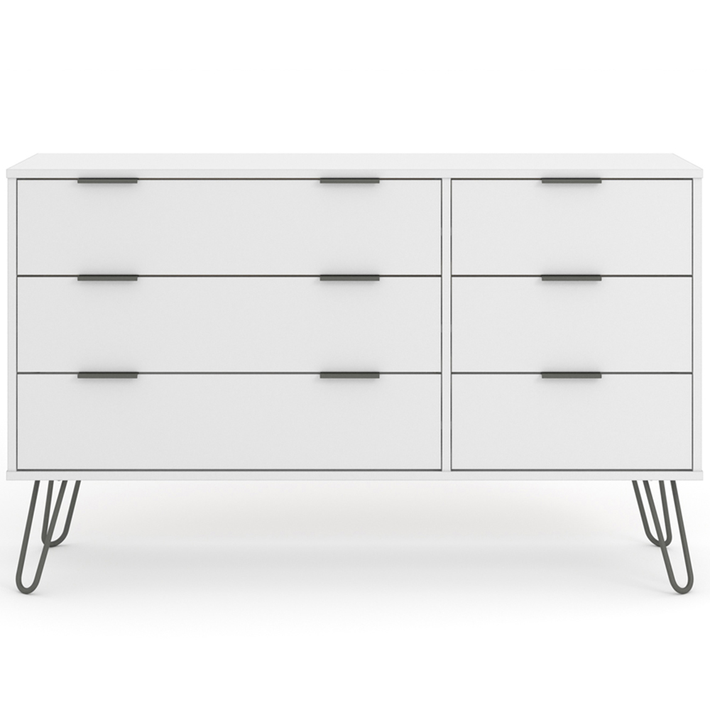 Core Products Augusta White 6 Drawer Chest of Drawers Image 2