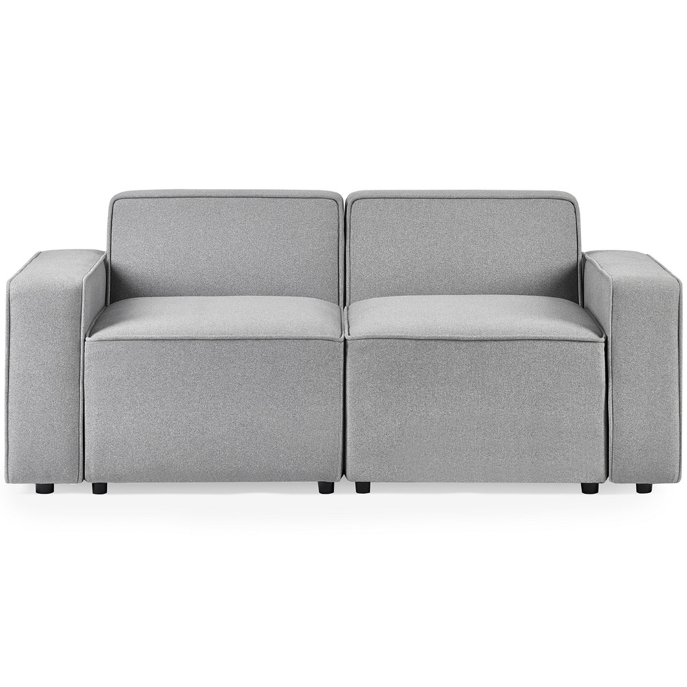 Julian Bowen Lago 2 Seater Grey Combination Sofa Set Image 3