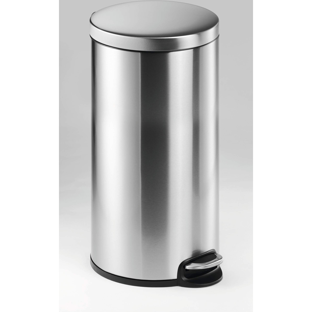 Durable Silver Stainless Steel Pedal Bin 30L Image 4