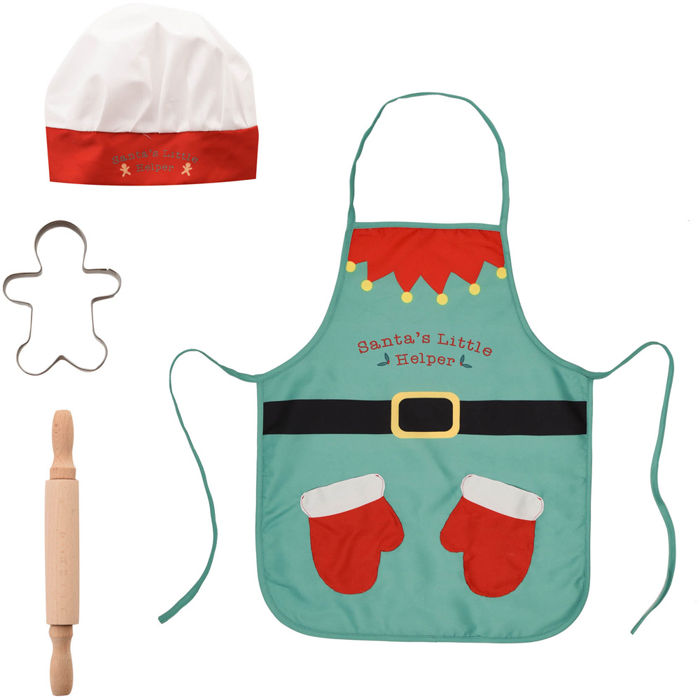 The Christmas Gift Co Green Kids Christmas Baking Kit Image 1