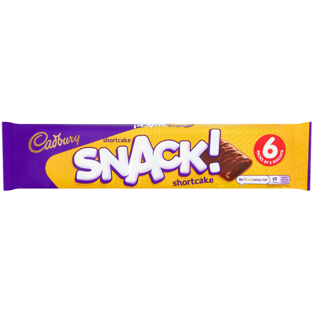 Cadbury Snack Shortcake Bar 6 Pack Image