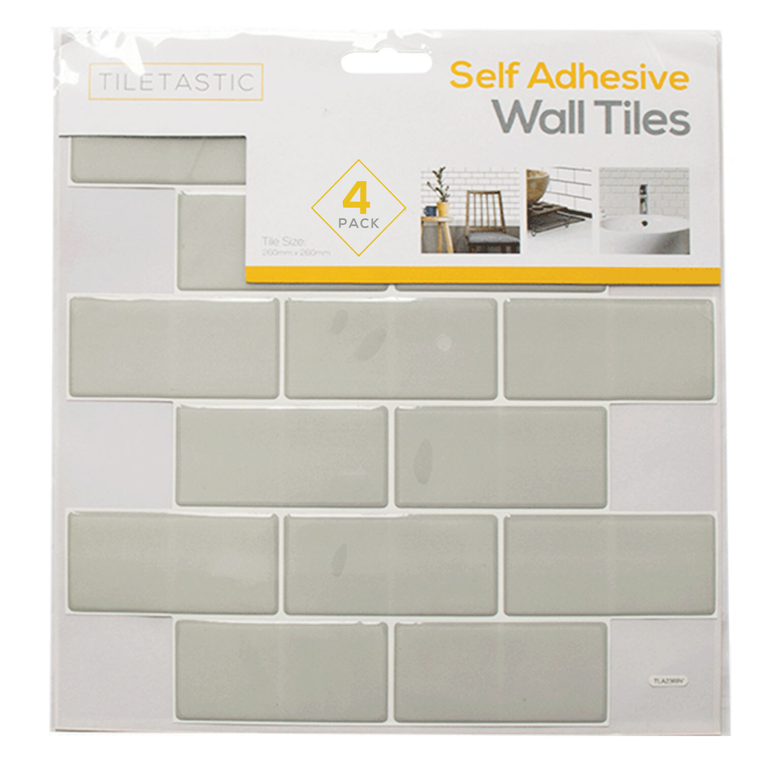 Adhesive Wall Tile - Grey Image