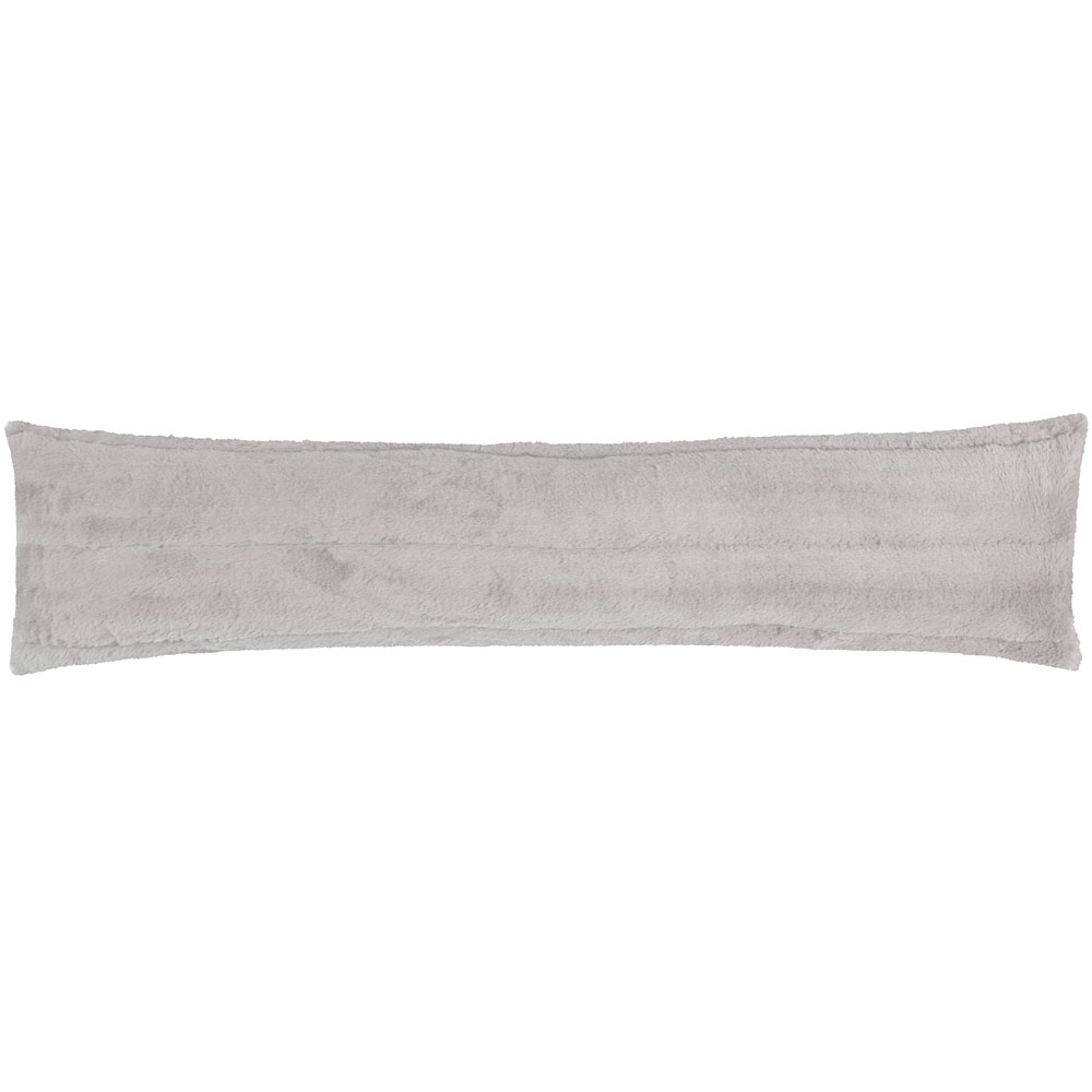 Paoletti Empress Grey Faux Fur Draught Excluder Image 1