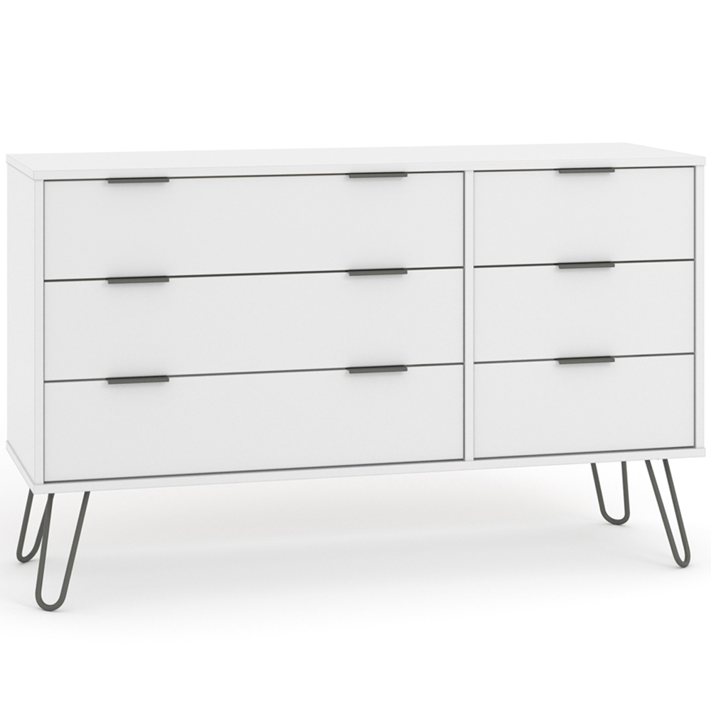 Core Products Augusta White 6 Drawer Chest of Drawers Image 4