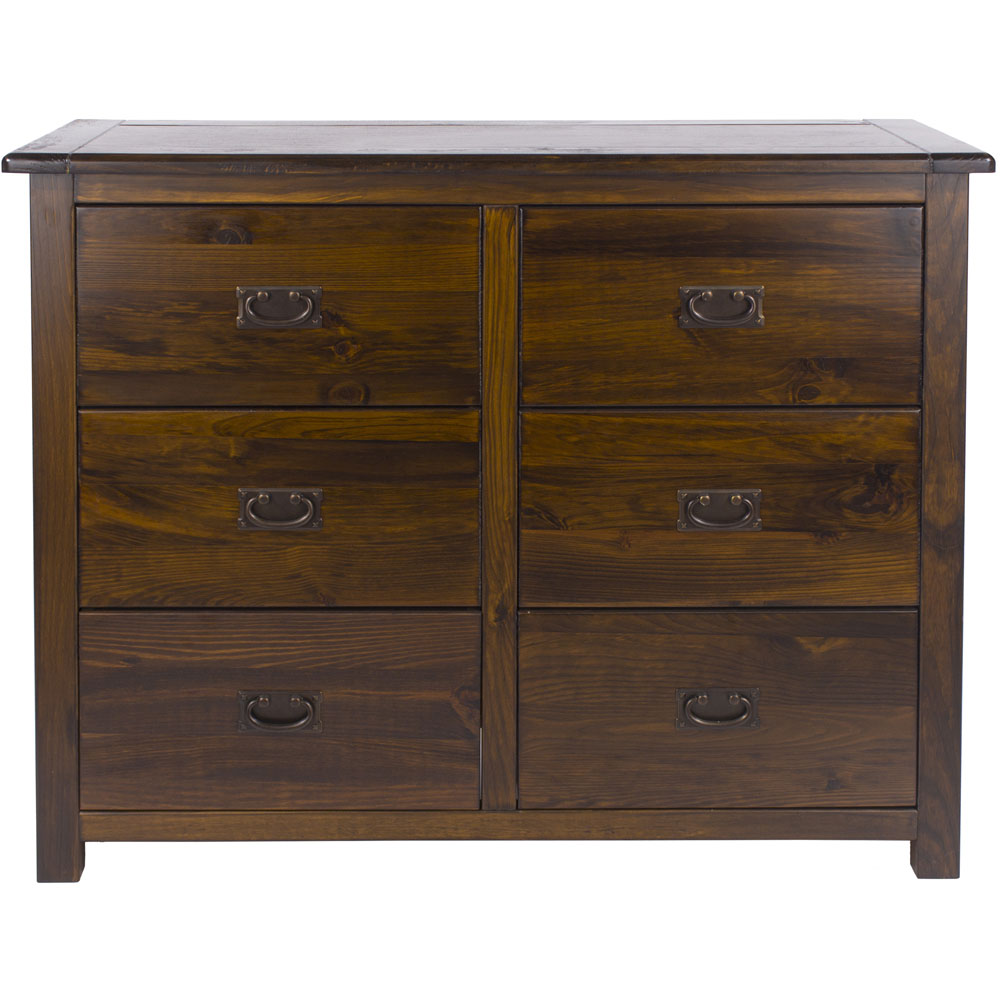Core Products Boston 6 Drawer Wide Chest of Drawers Image 2