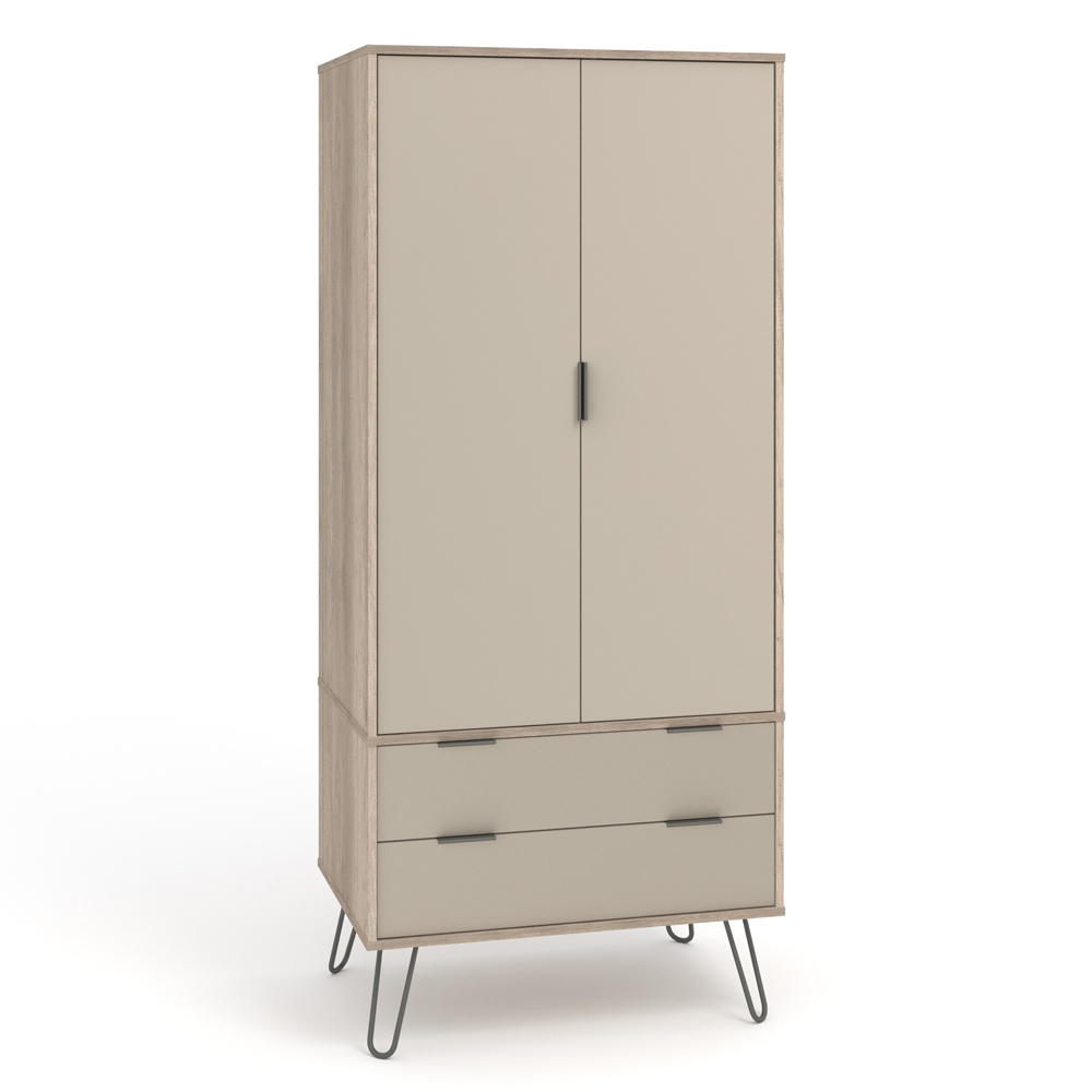 Core Products Augusta 2 Door 2 Drawer Driftwood and Calico Wardrobe Image 4