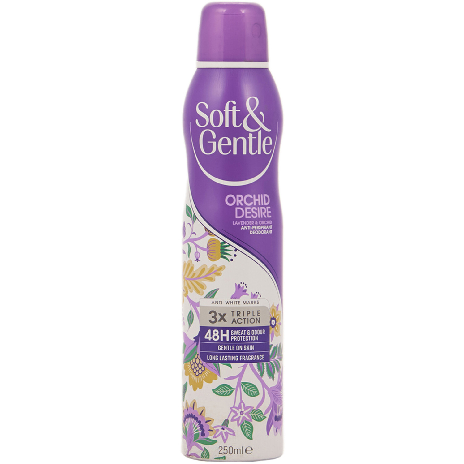 Soft & Gentle Orchid Desire Anti-Perspirant Deodorant Spray - Purple Image 1