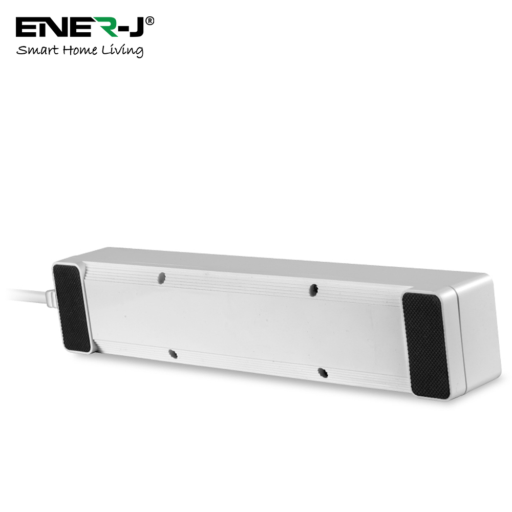 Ener-J White 3 Socket Smart Power Extension with 4 DC USB Ports Image 4