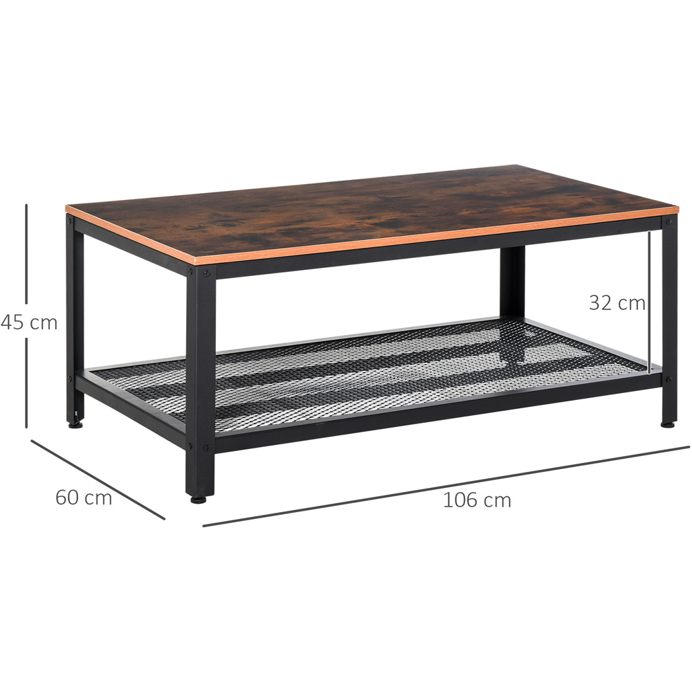 Portland Chestnut and Black Coffee Table Image 8