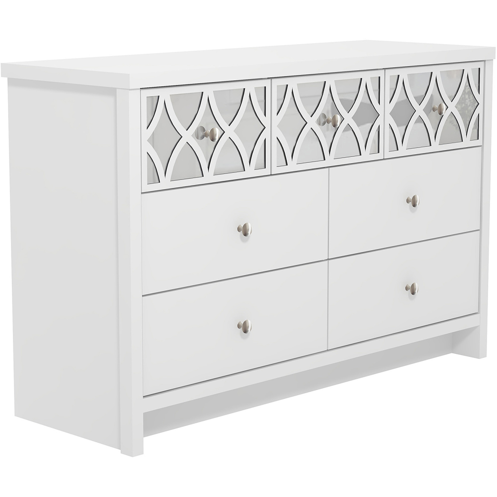 GFW Arianna 7 Drawer White Chest of Drawers Image 3