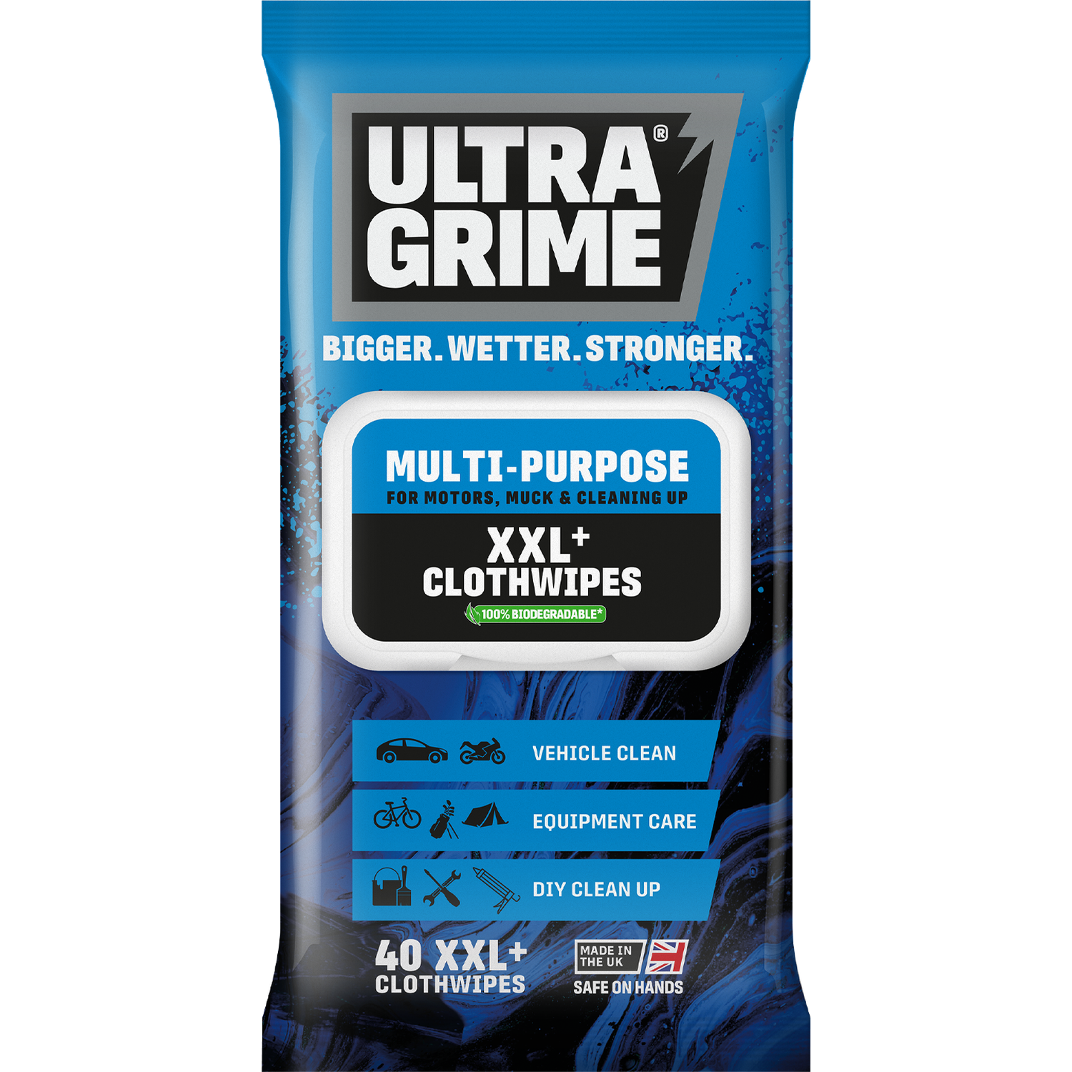 UltraGrime Multi Purpose XXL Cloth Wipes Image