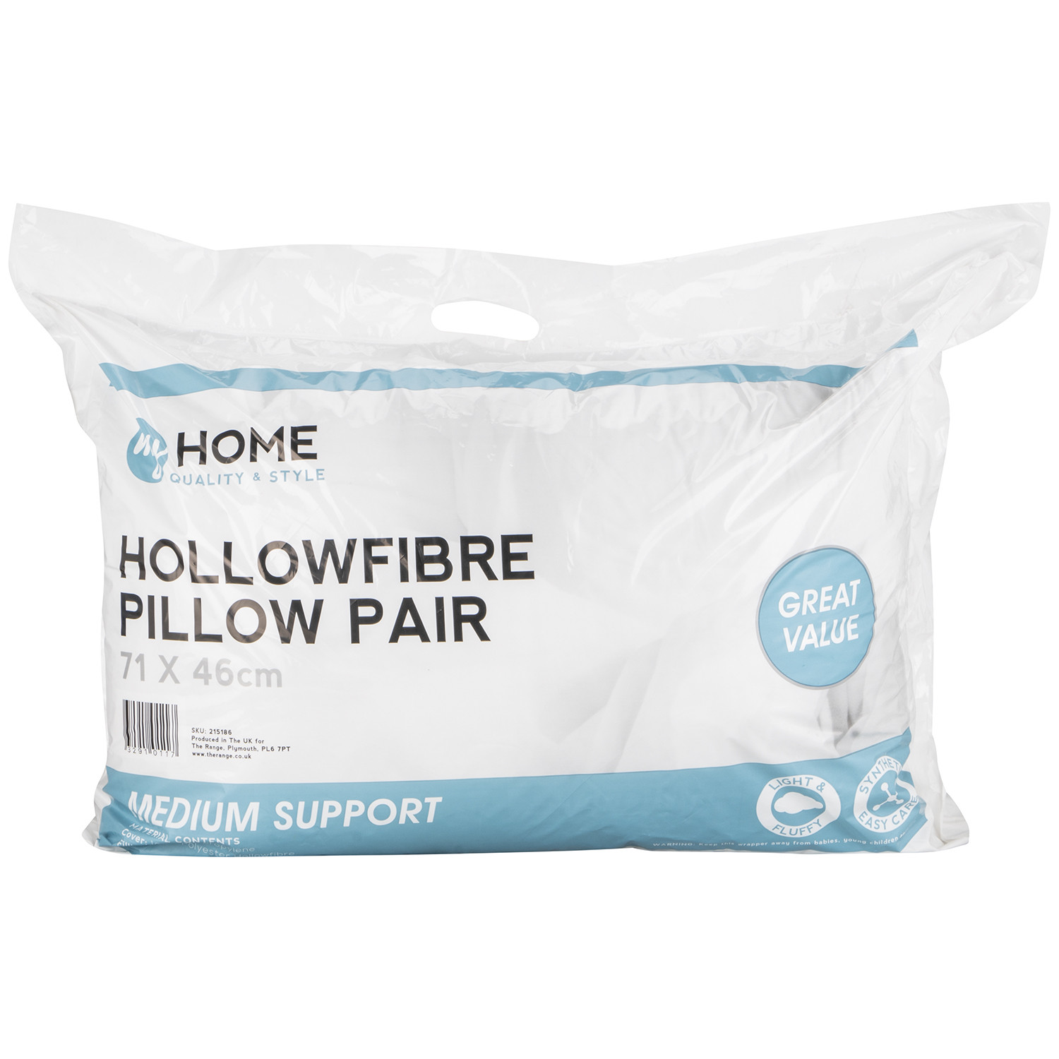 My Home Hollowfibre Pillows 2 Pack Image