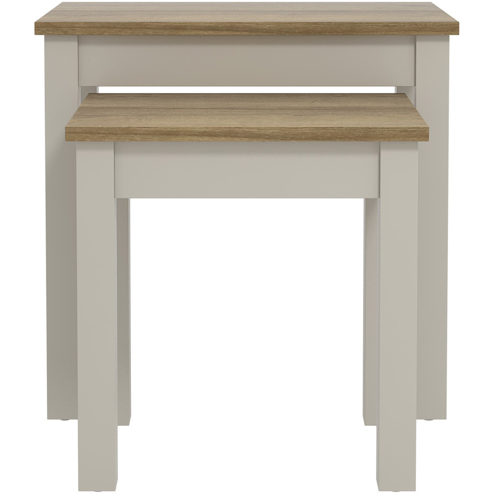 GFW Molton Light Grey Nest of Tables Set of 2 Image 2