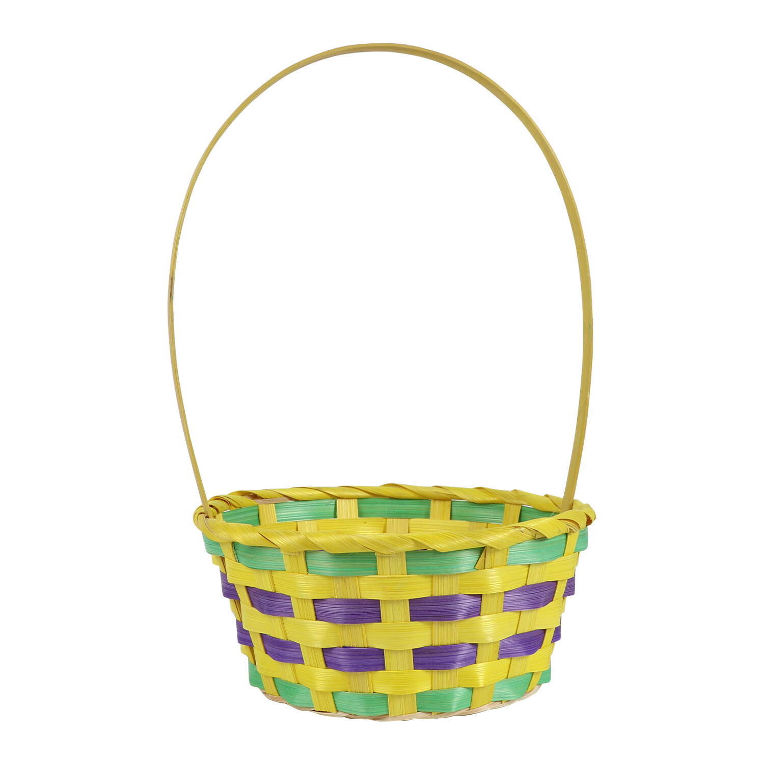 Medium Coloured Easter Basket Image 1