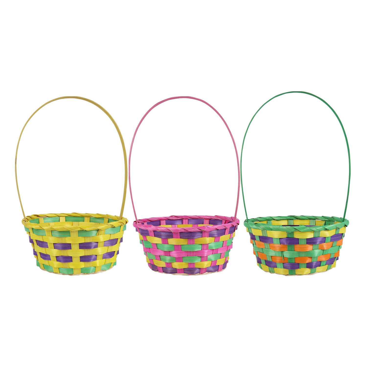 Medium Coloured Easter Basket Image 4