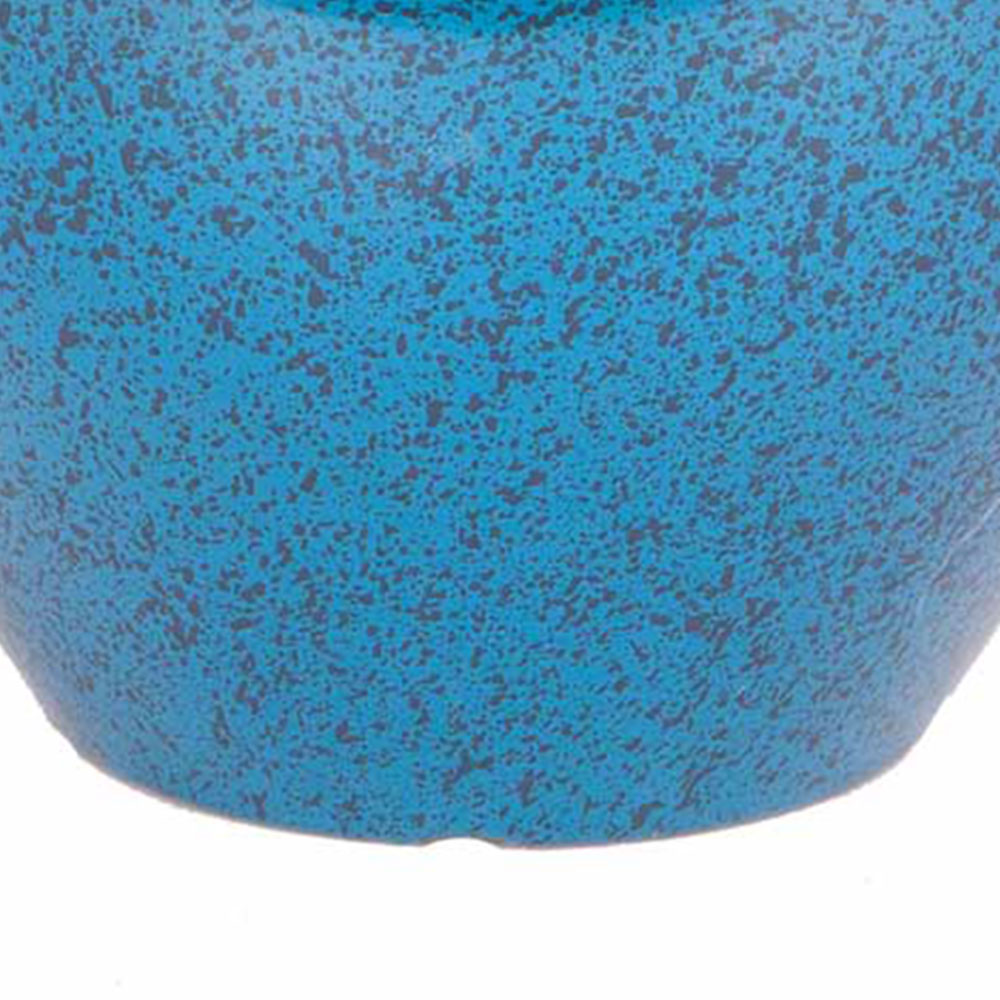 wilko Mottled Blue Ceramic Look Plastic Planter 39.5cm Image 4