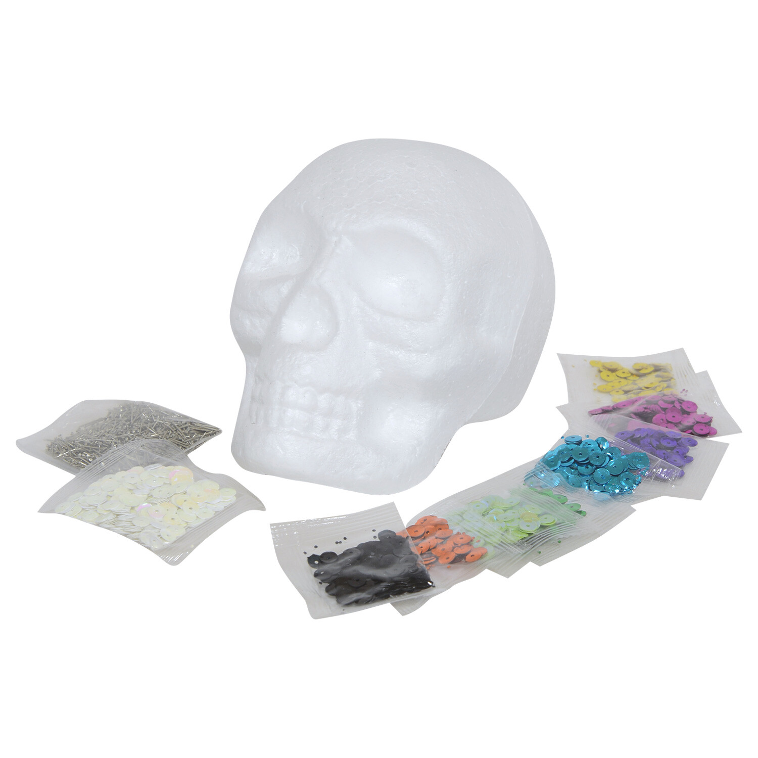 3D Sequin Model Skull Image 1