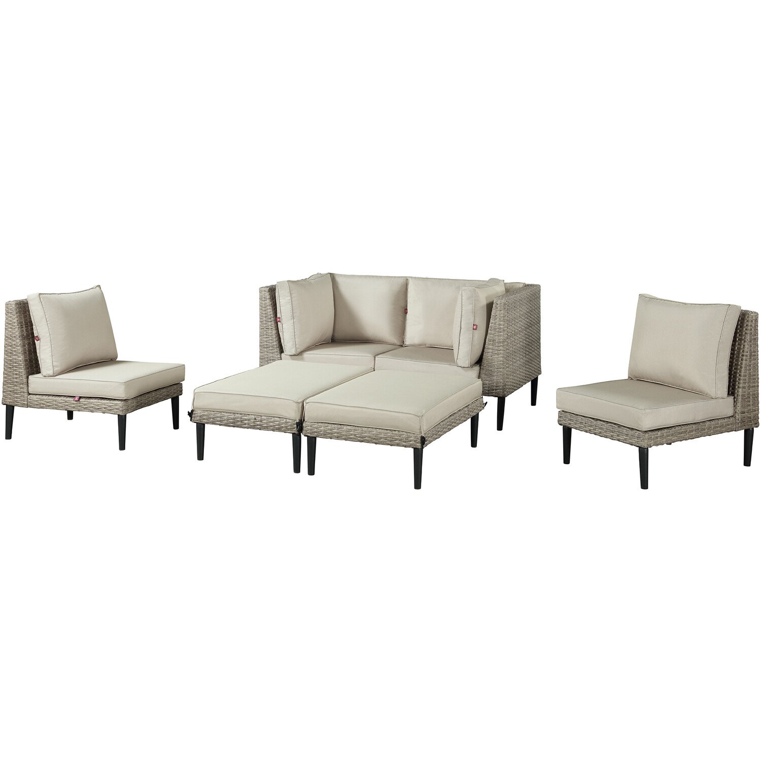 Malay Clydesdale 6 Seater Modular Sectional Corner Lounge Set Image 4