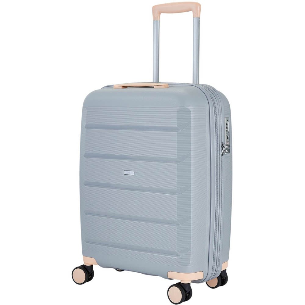 Rock Tulum Small Grey Hardshell Expandable Suitcase Image 1