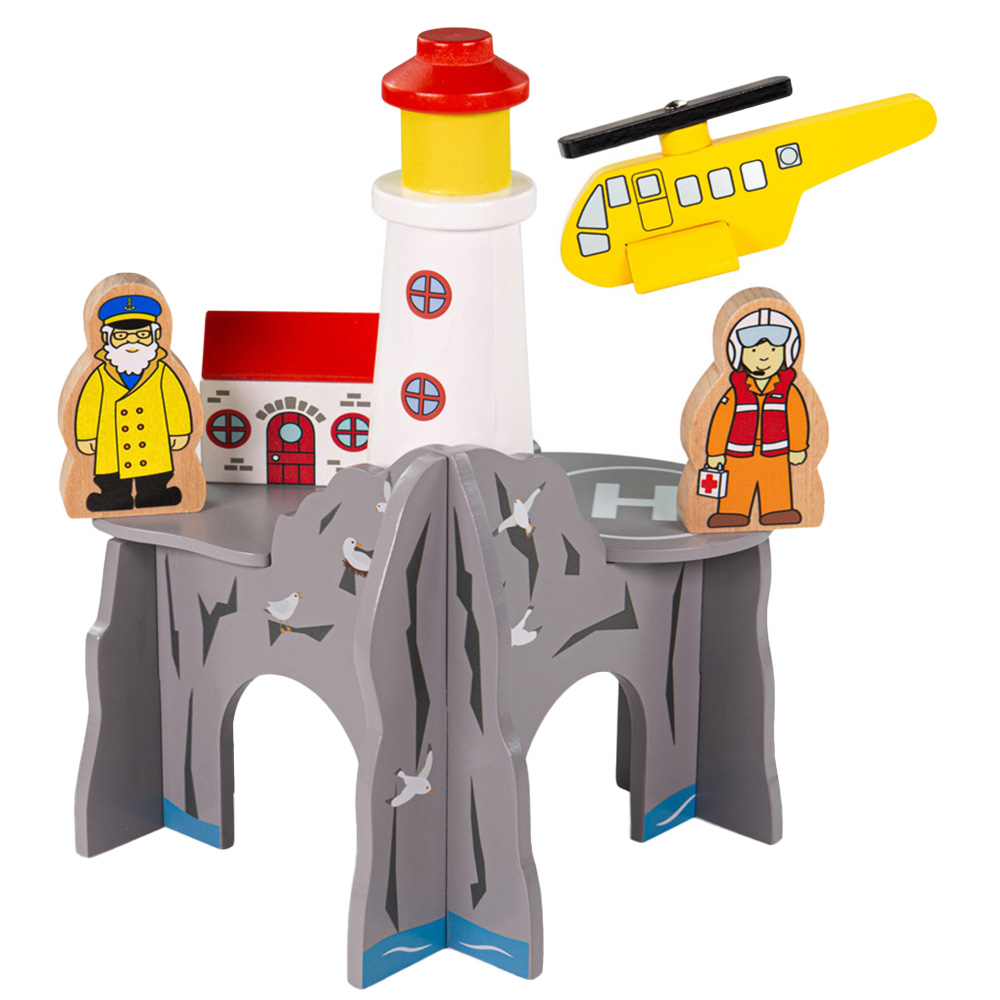 BigJigs Toys Rail Lighthouse 4-way Tunnel Image 1