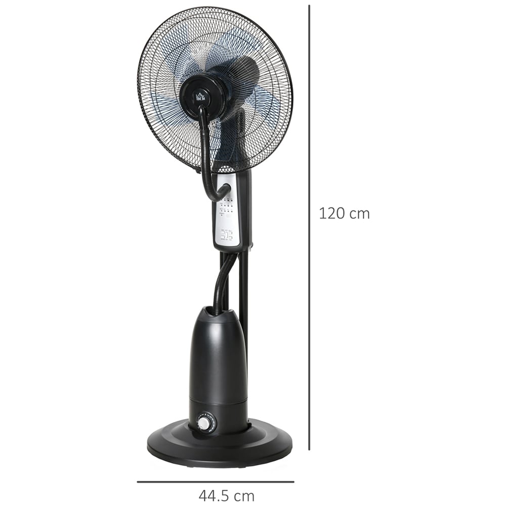 HOMCOM Black Water Spray Fan 47 inch Image 5