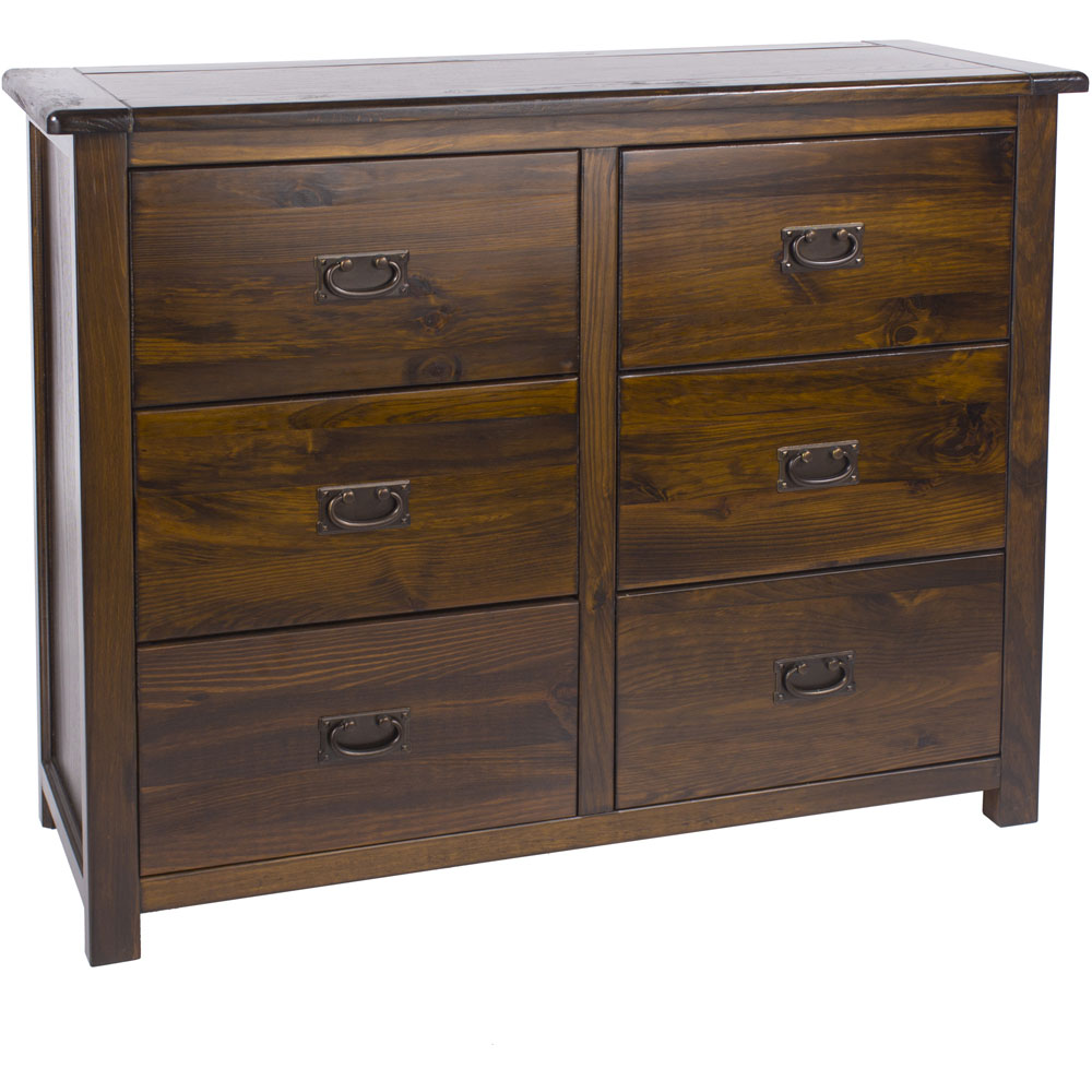 Core Products Boston 6 Drawer Wide Chest of Drawers Image 4