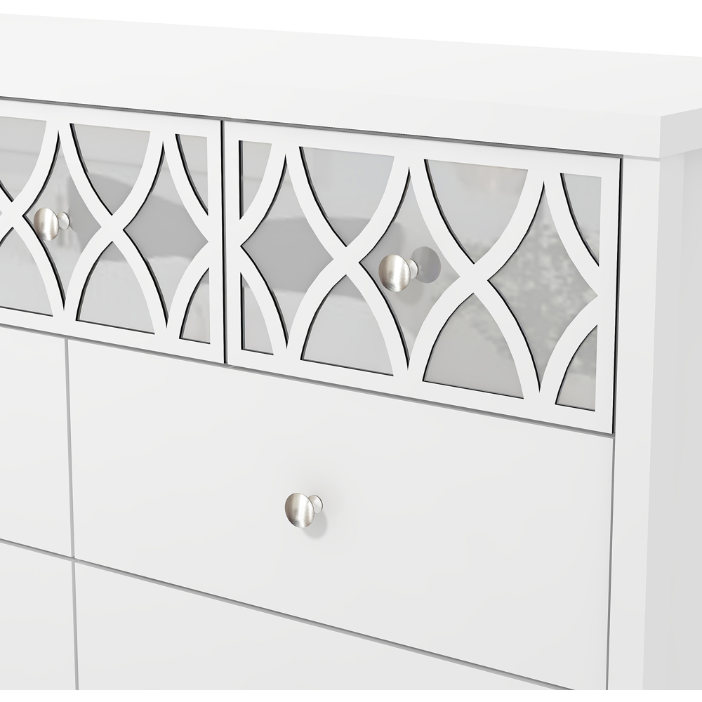 GFW Arianna 7 Drawer White Chest of Drawers Image 6