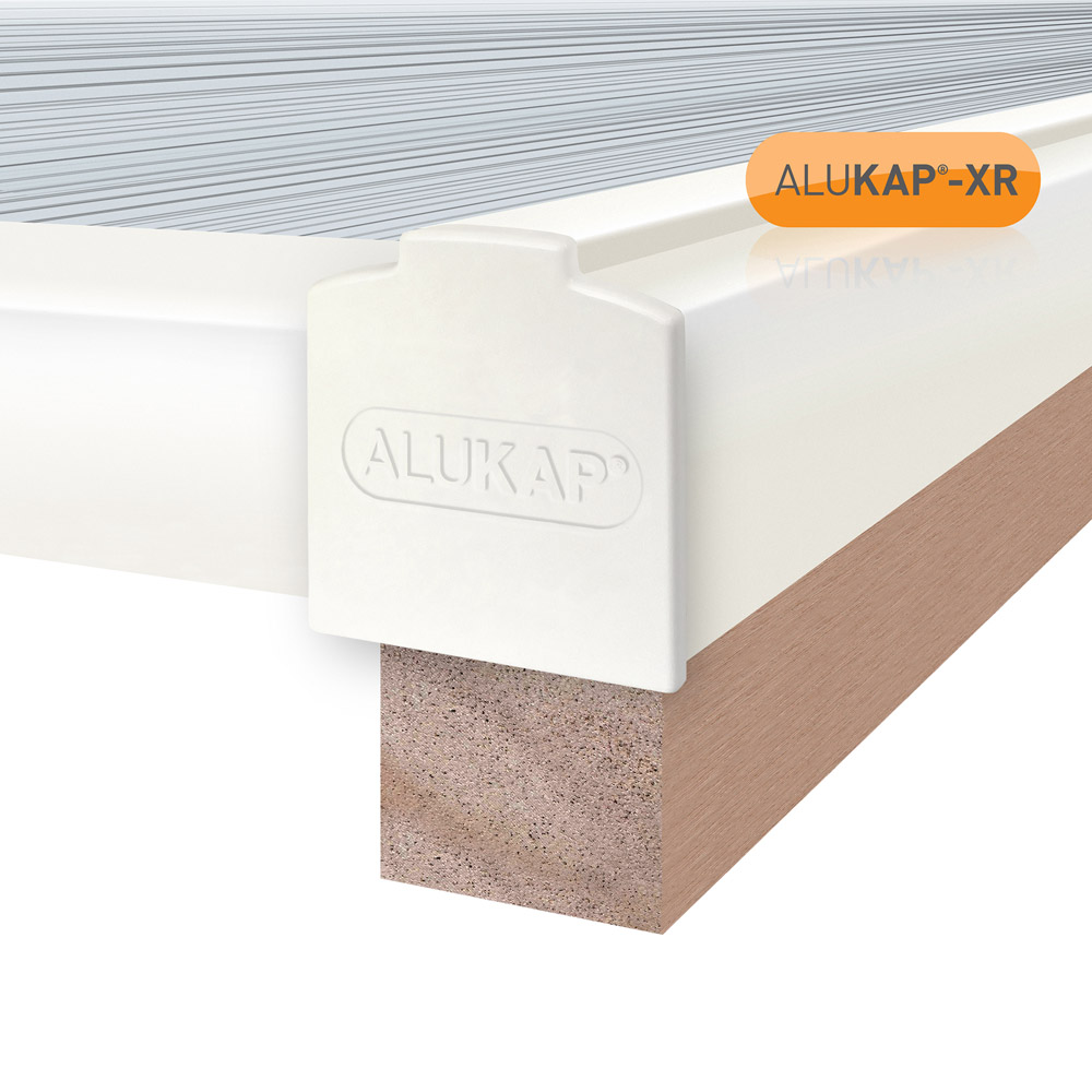 Alukap-XR 60mm White Glazing Bar System 2.0m with 55mm Slot Fit Rafter Gasket Image 2