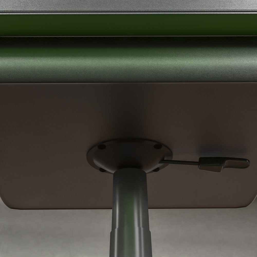 Vida Designs Comet Green and Black Swivel Office Chair Image 6