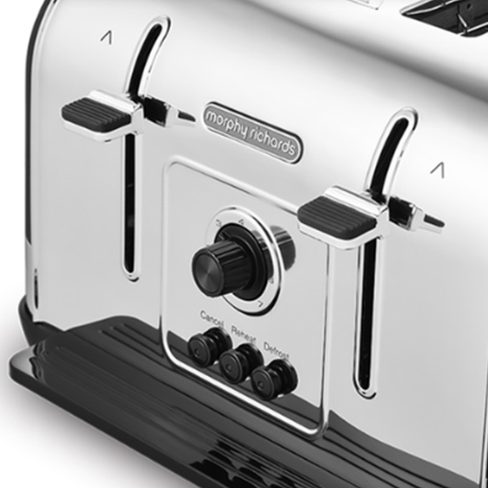 Morphy Richards Venture 240131 Black 4 Slice Toaster Image 3