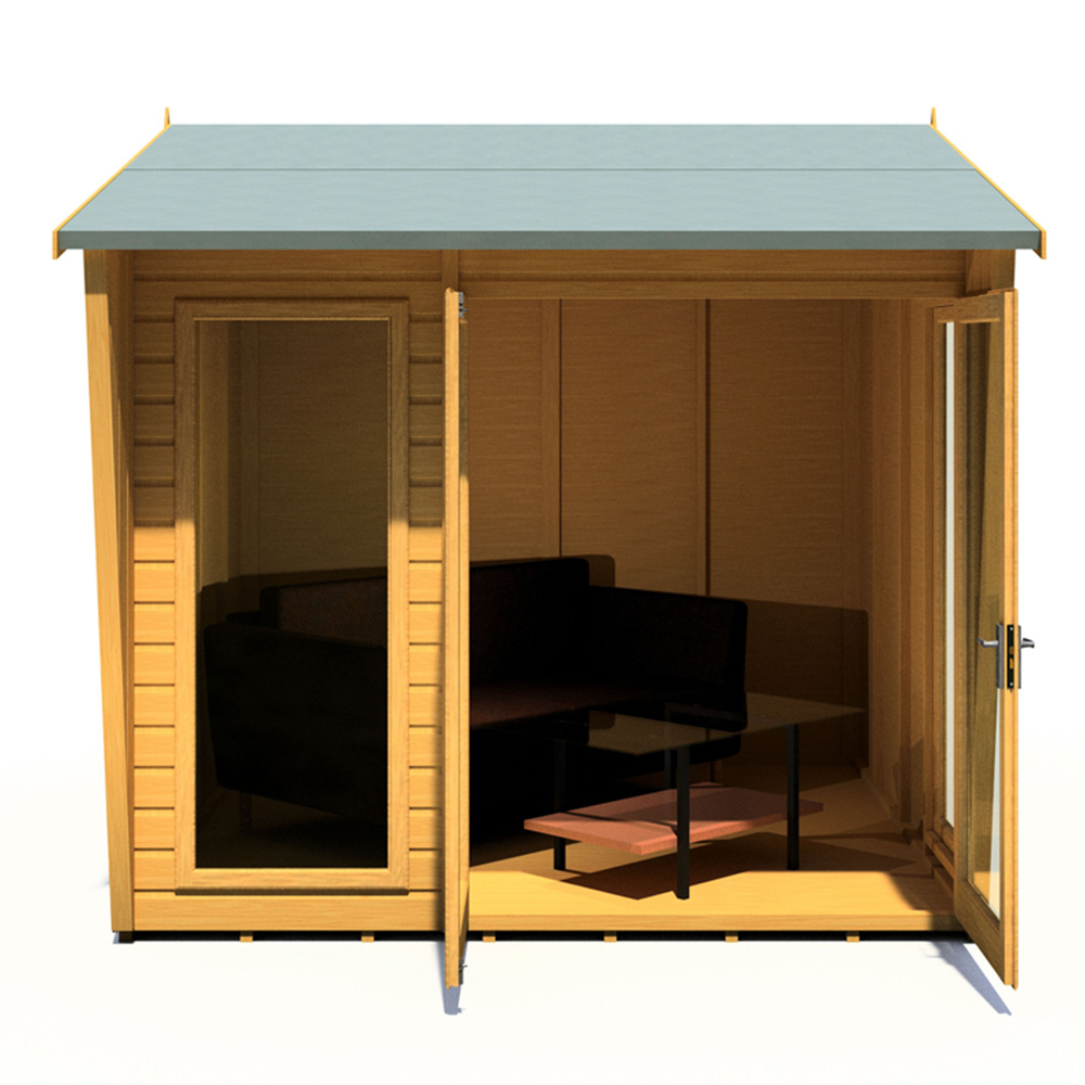 Shire Burghclere 8 x 8ft Double Door Contemporary Summerhouse Image 4