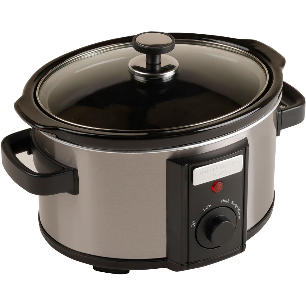 Charles Bentley Silver 3.5L Slow Cooker Image 3