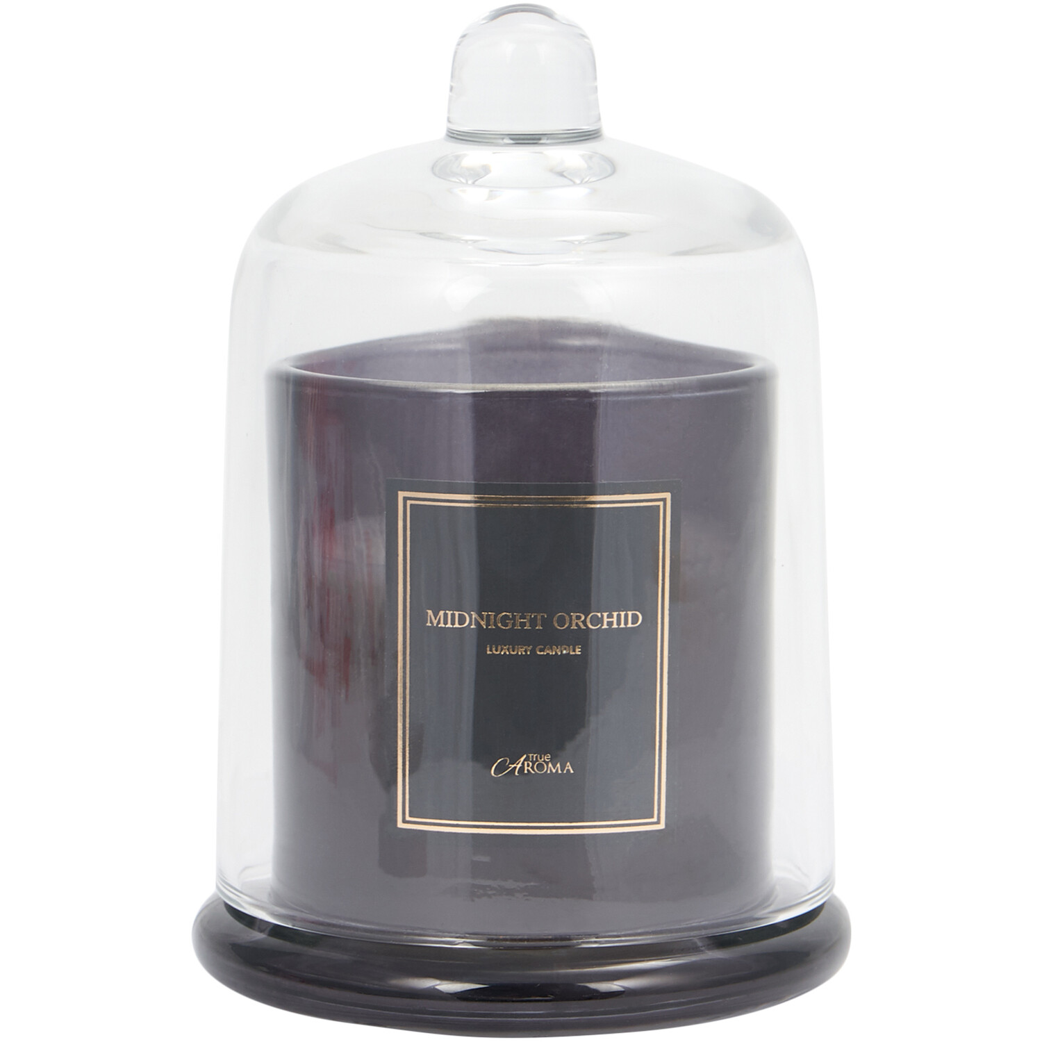 Midnight Orchid Bell Jar Candle - Black Image 1