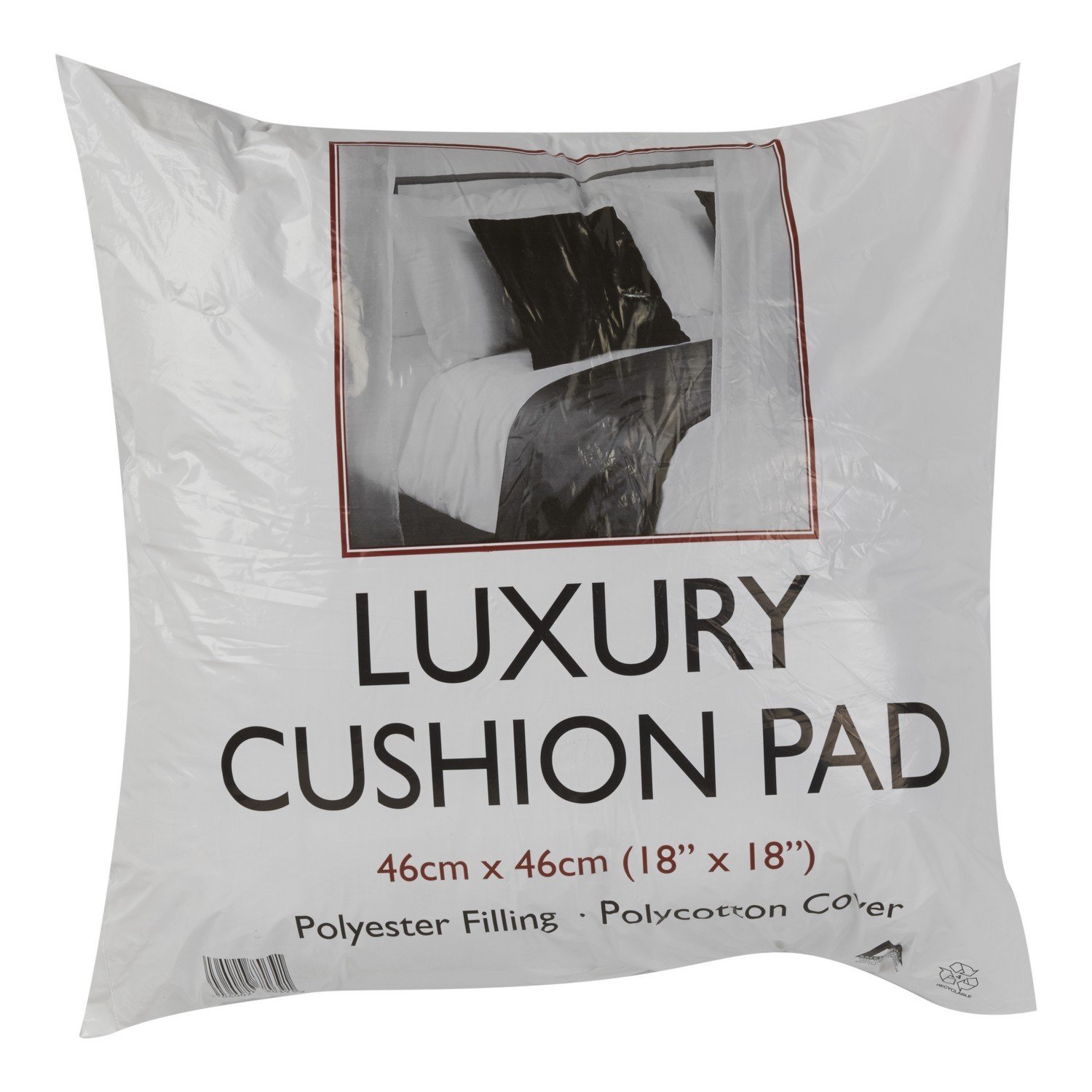 White Luxury Cushion Pad 46 x 46cm Image