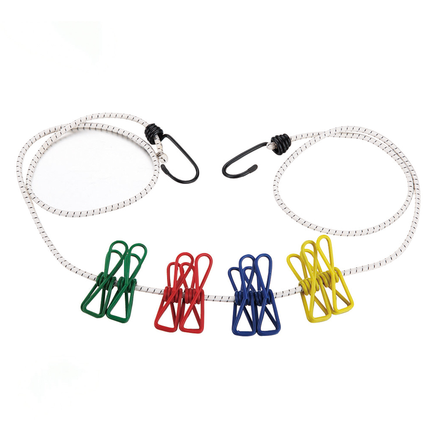 Elastic Clothes Line with 8 clips Image